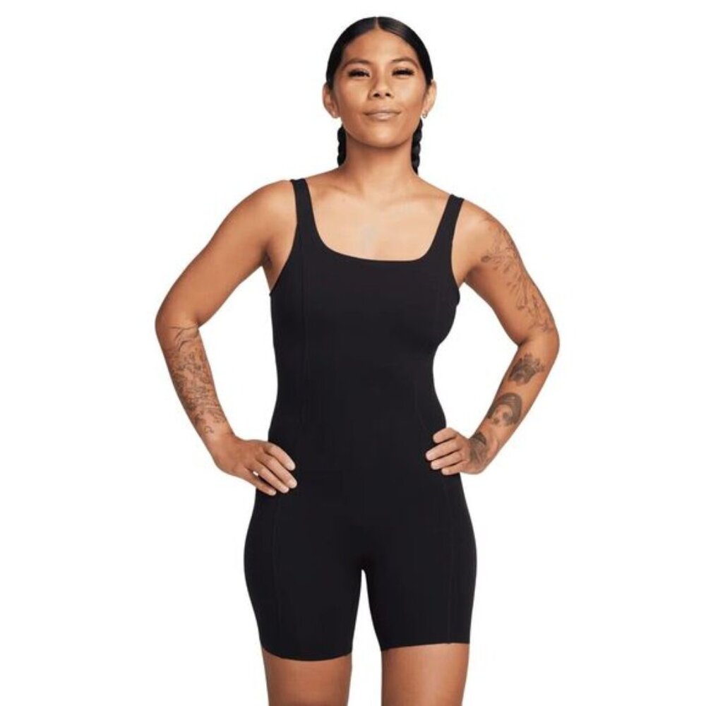 Nike Zenvy Dri-FIT Bodysuit Black Womens NWT
